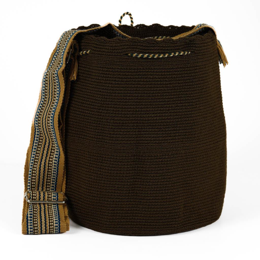 Large Crossbody Bag Strap Adjustable Brown