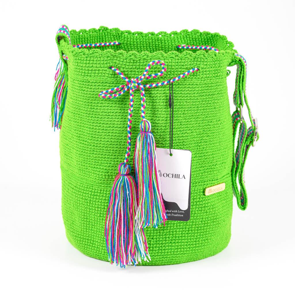 Large Crossbody Bag Strap Adjustable Bright Green