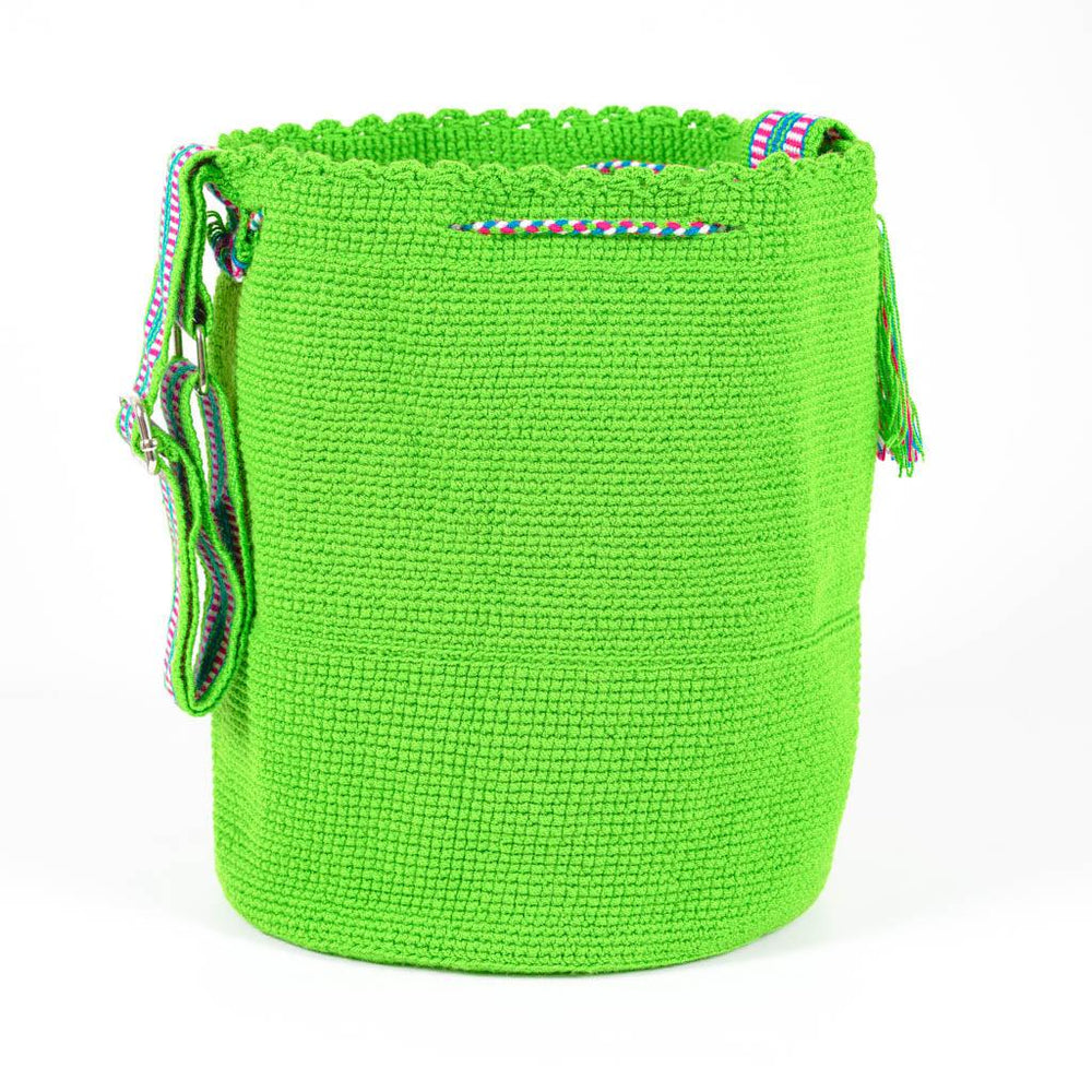 Large Crossbody Bag Strap Adjustable Bright Green