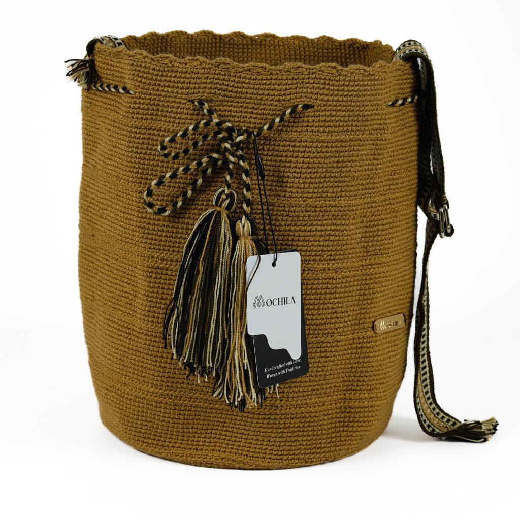 Large Crossbody Bag Strap Adjustable Light Brown
