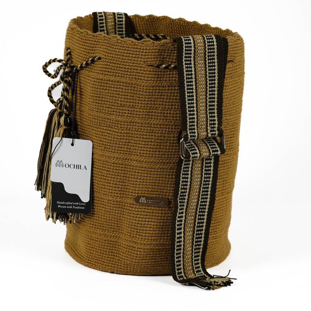 Large Crossbody Bag Strap Adjustable Light Brown