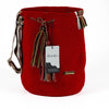 Large Crossbody Bag Strap Adjustable Red Vibes