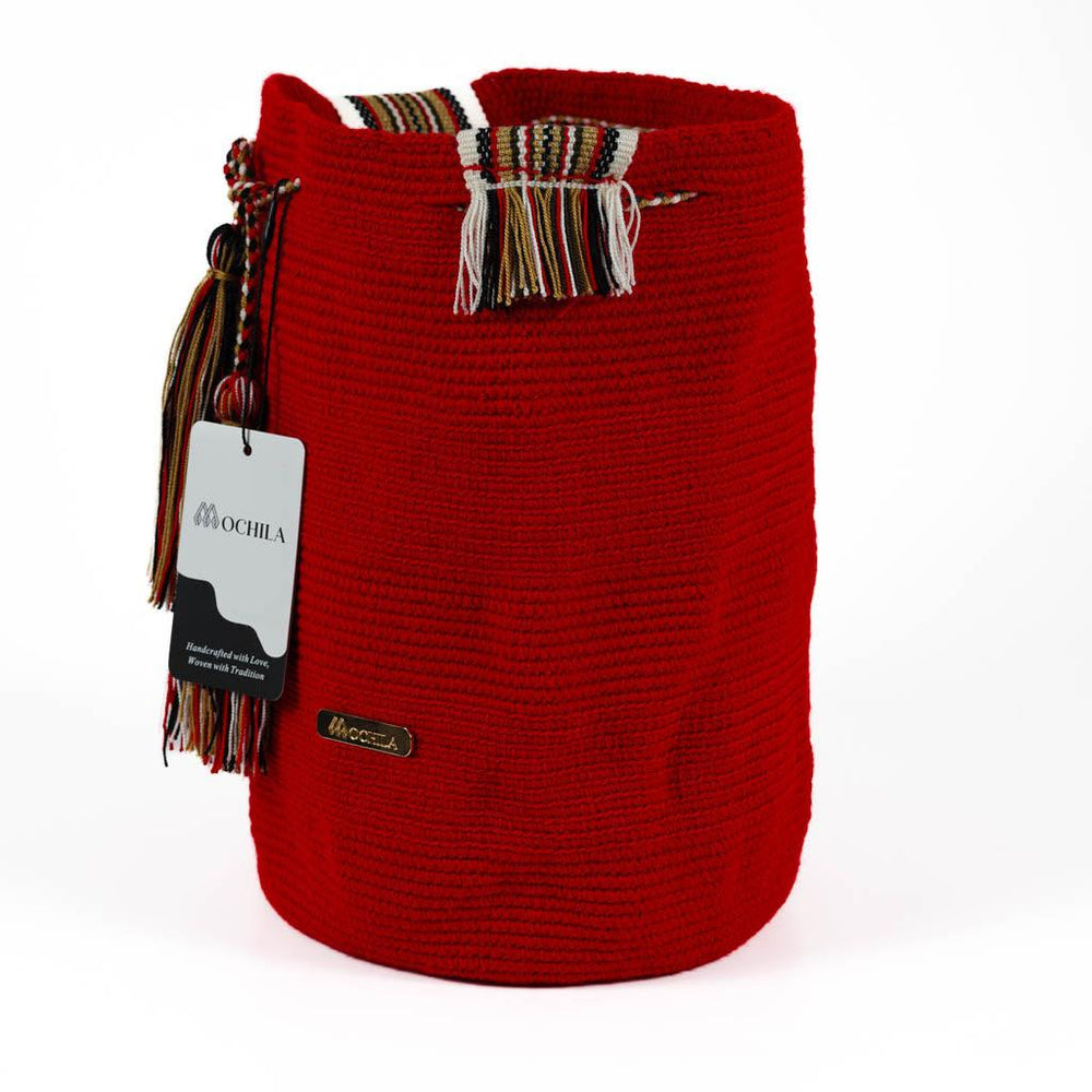Large Crossbody Bag Strap Adjustable Red Vibes