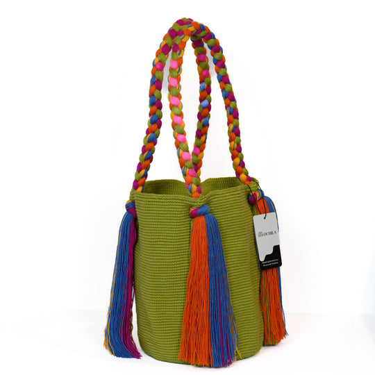 Colorful Wayuu bag patterns