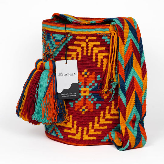 Colorful Wayuu bag patterns