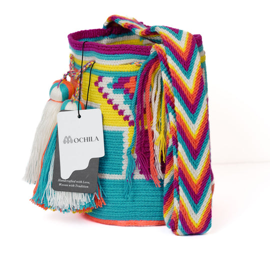 Colorful Wayuu bag patterns