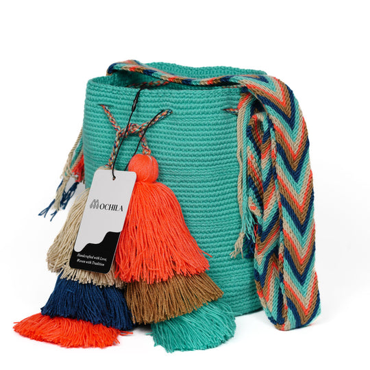 Colorful Wayuu bag patterns