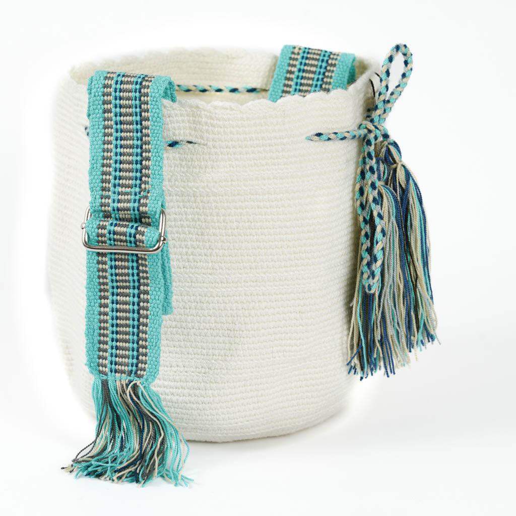 Medium Crossbody Bag Strap Adjustable White