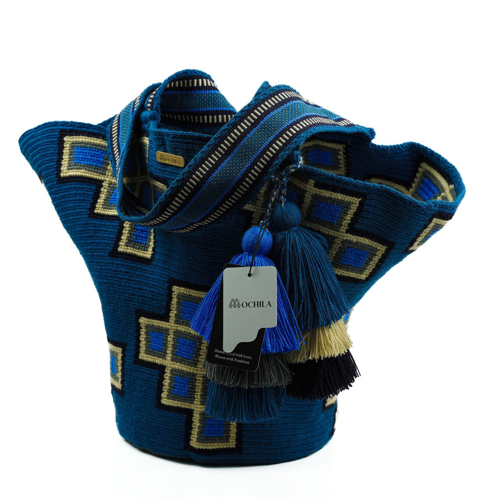Shoulder Beach Bag Blue - Mochila
