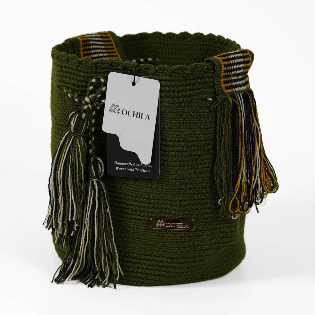 Medium Crossbody Bag Strap Adjustable Green Tree