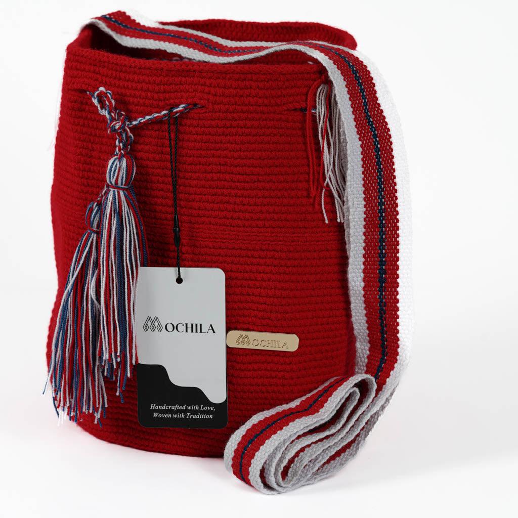 Medium Crossbody Bag Normal Strap Red