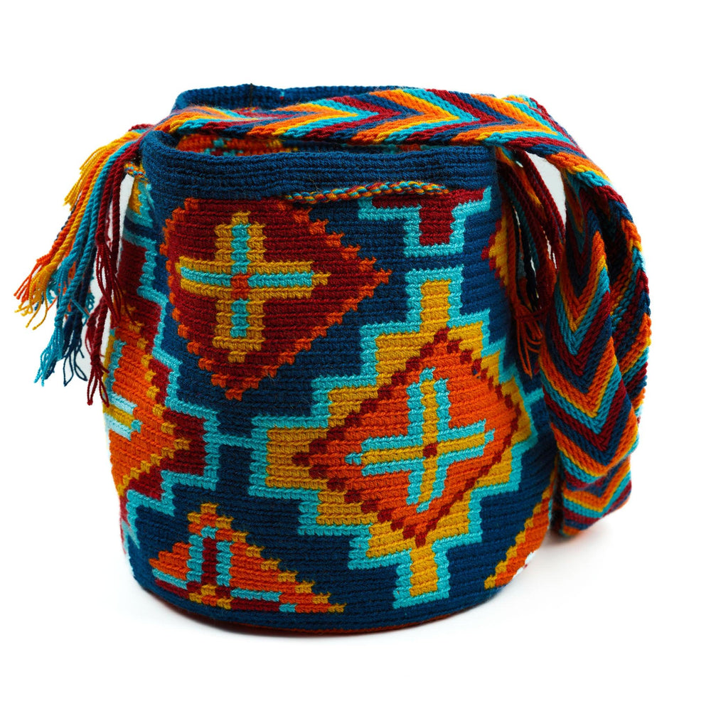 Medium Crossbody Bag Dark Blue - Mochila