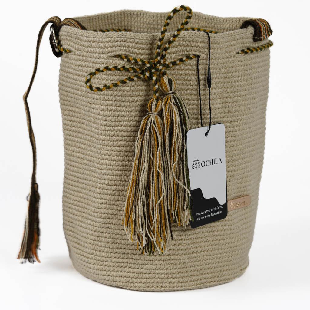 Medium Crossbody Bag Strap Adjustable Light Beige
