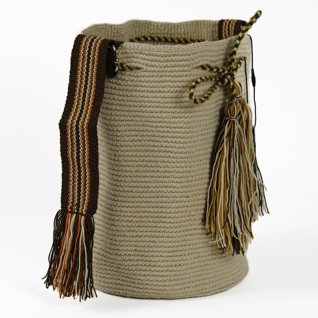 Medium Crossbody Bag Strap Adjustable Light Beige