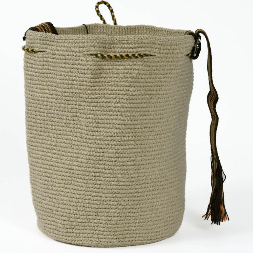 Medium Crossbody Bag Strap Adjustable Light Beige