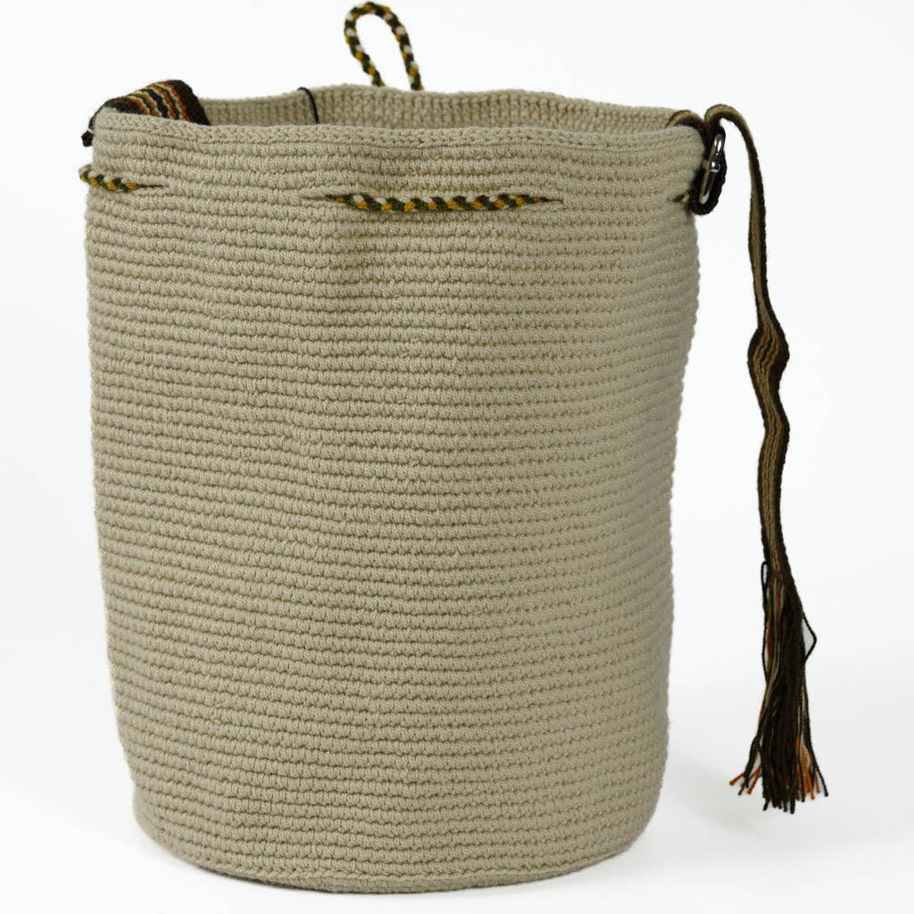 Medium Crossbody Bag Strap Adjustable Light Beige