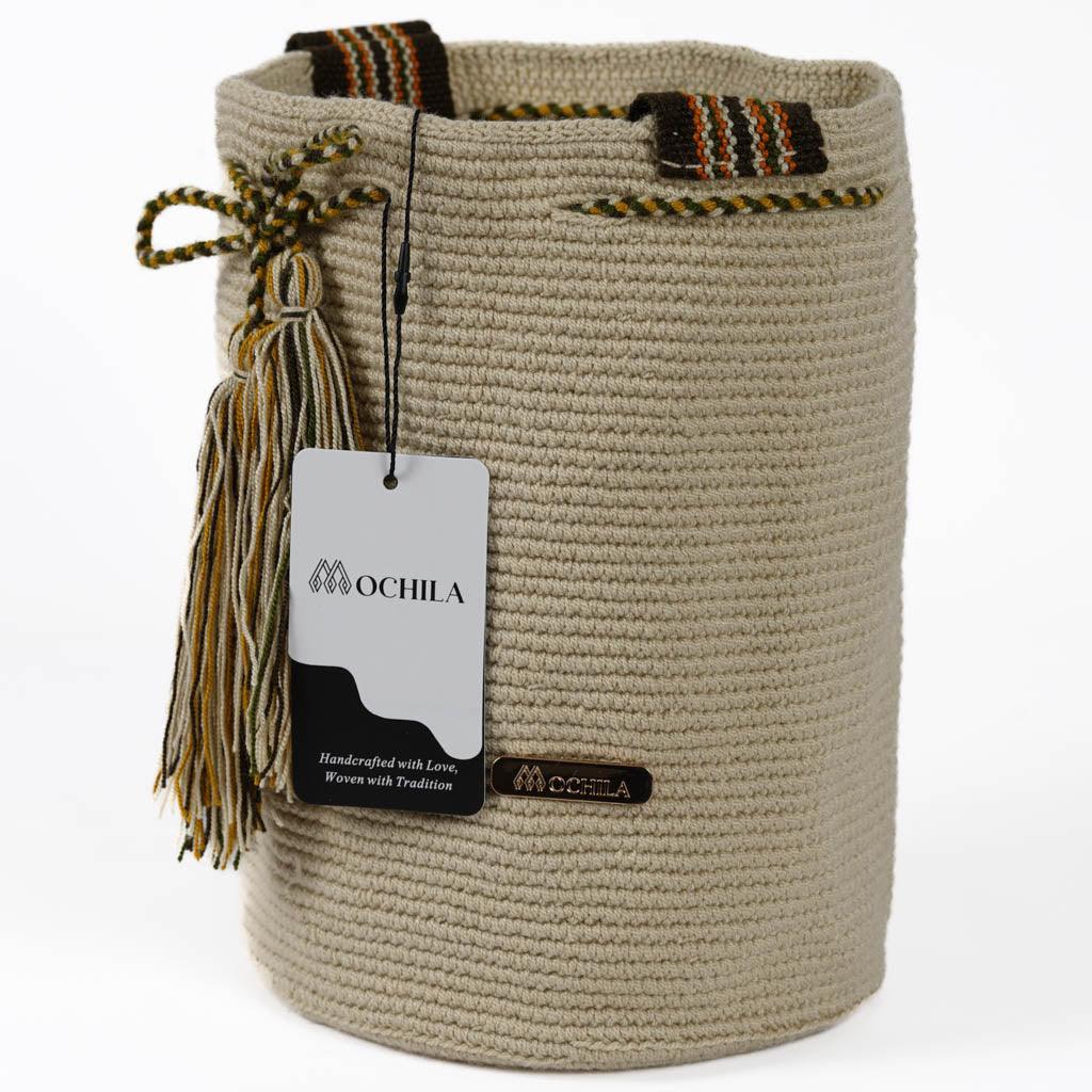 Medium Crossbody Bag Strap Adjustable Light Beige