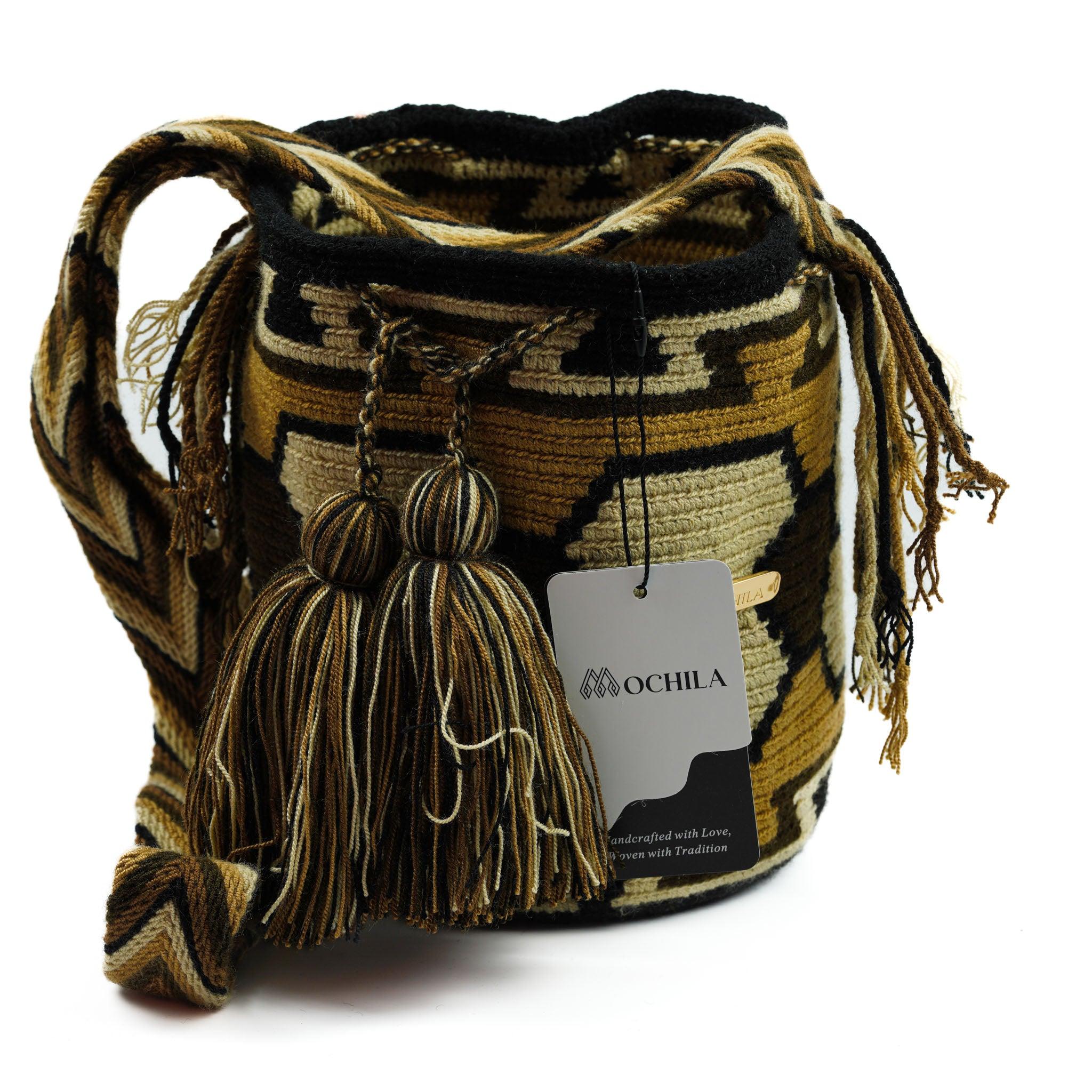 Medium Crossbody Bag Mix Brown - Mochila