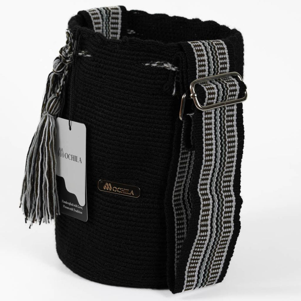 Medium Crossbody Bag Strap Adjustable Black