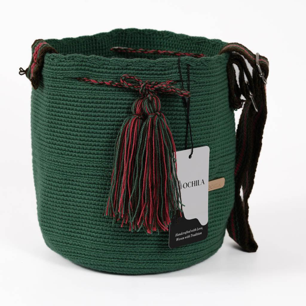 Medium Crossbody Bag Strap Adjustable  Pure Green