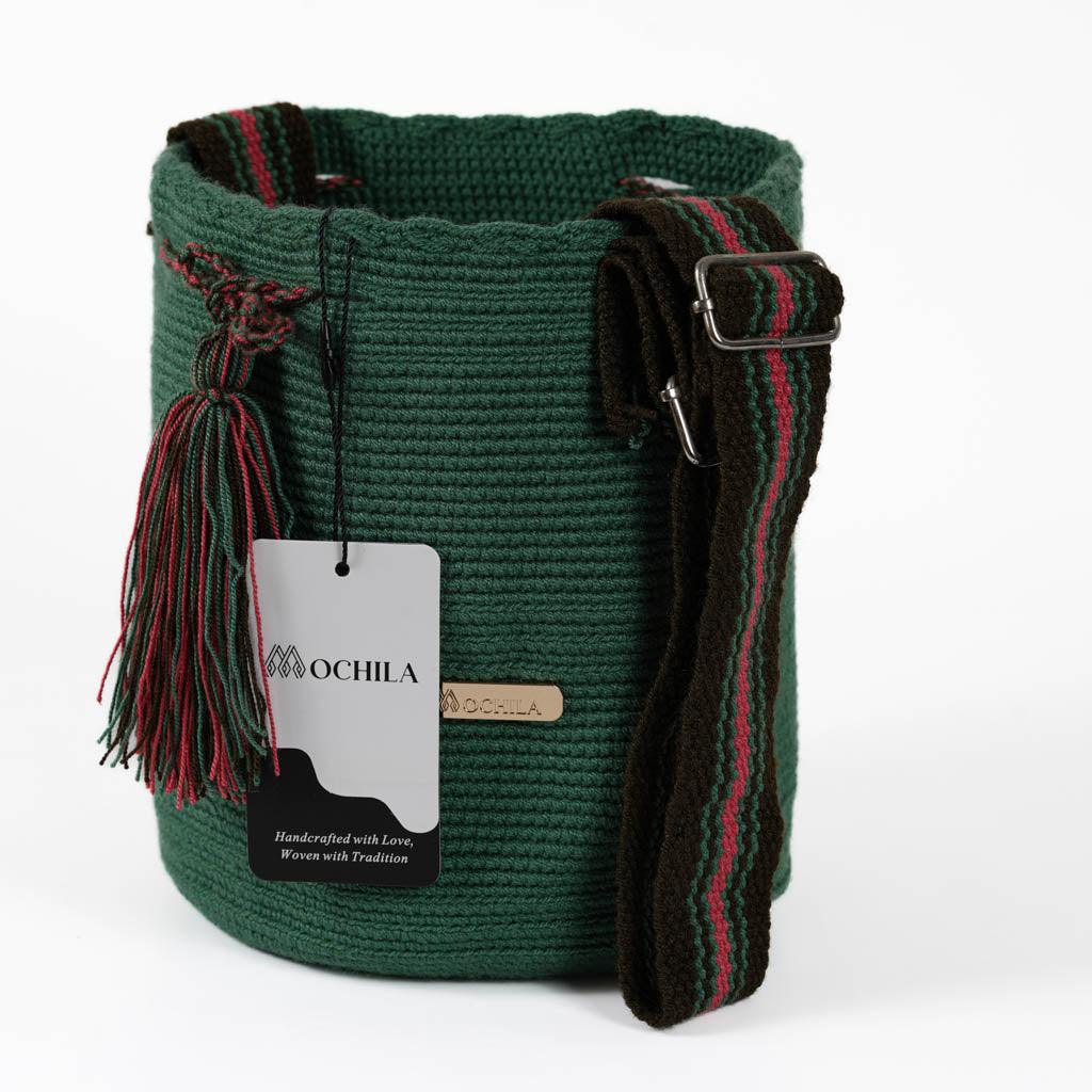 Medium Crossbody Bag Strap Adjustable  Pure Green