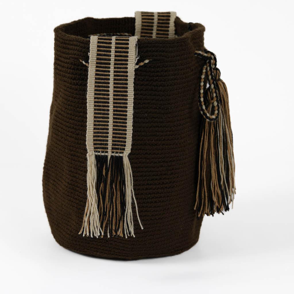 Medium Crossbody Bag Strap Adjustable Dark Brown