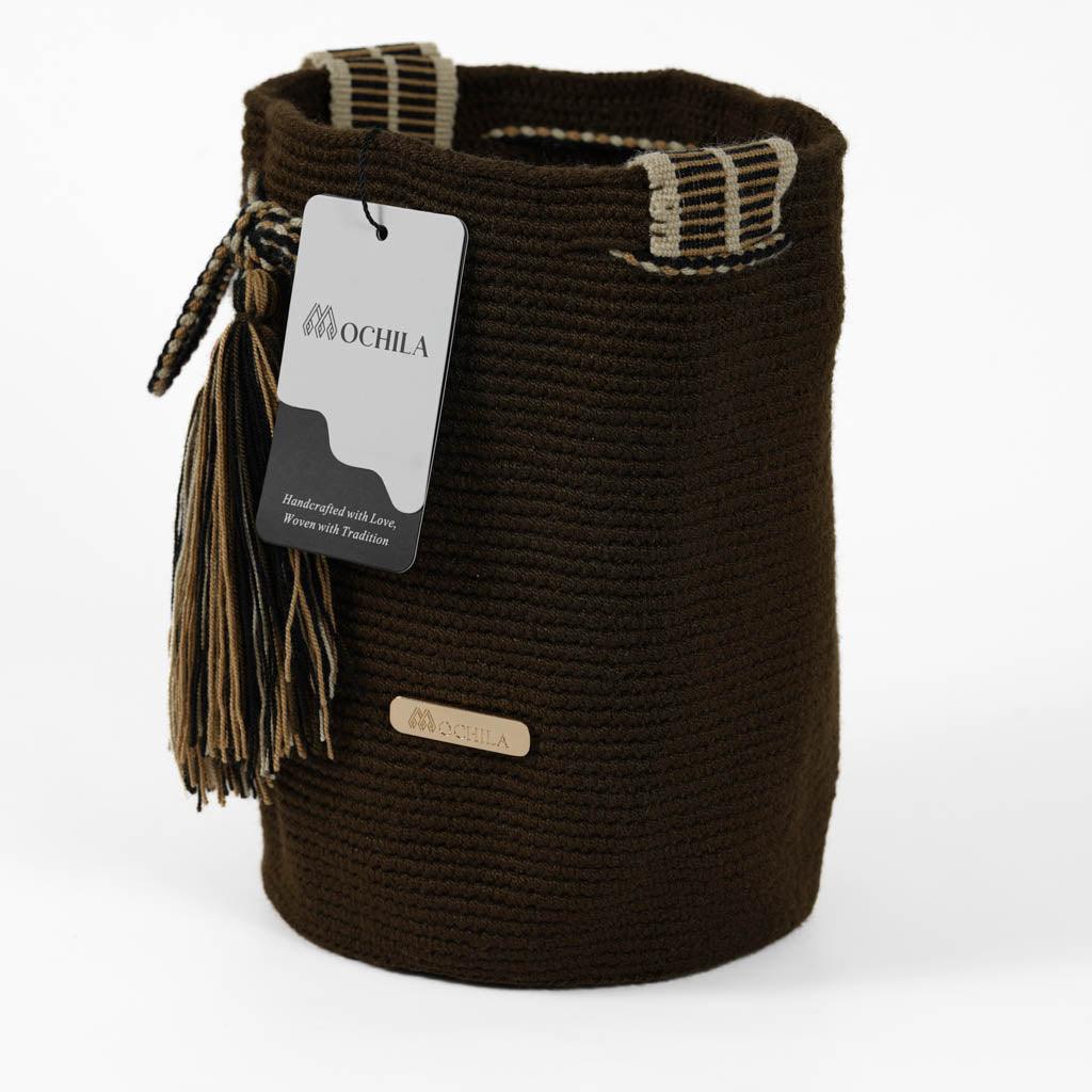 Medium Crossbody Bag Strap Adjustable Dark Brown