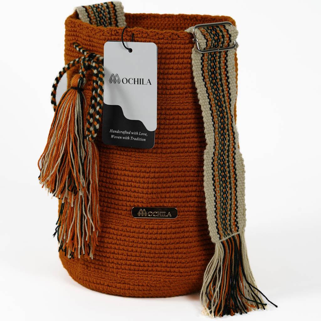 Medium Crossbody Bag Strap Adjustable Deep Mustard