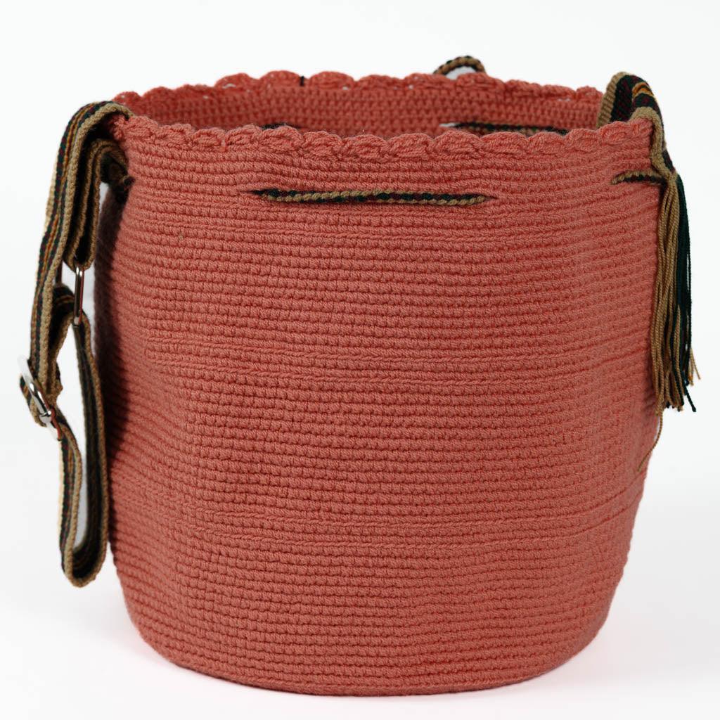 Medium Crossbody Bag Strap Adjustable Light Guava