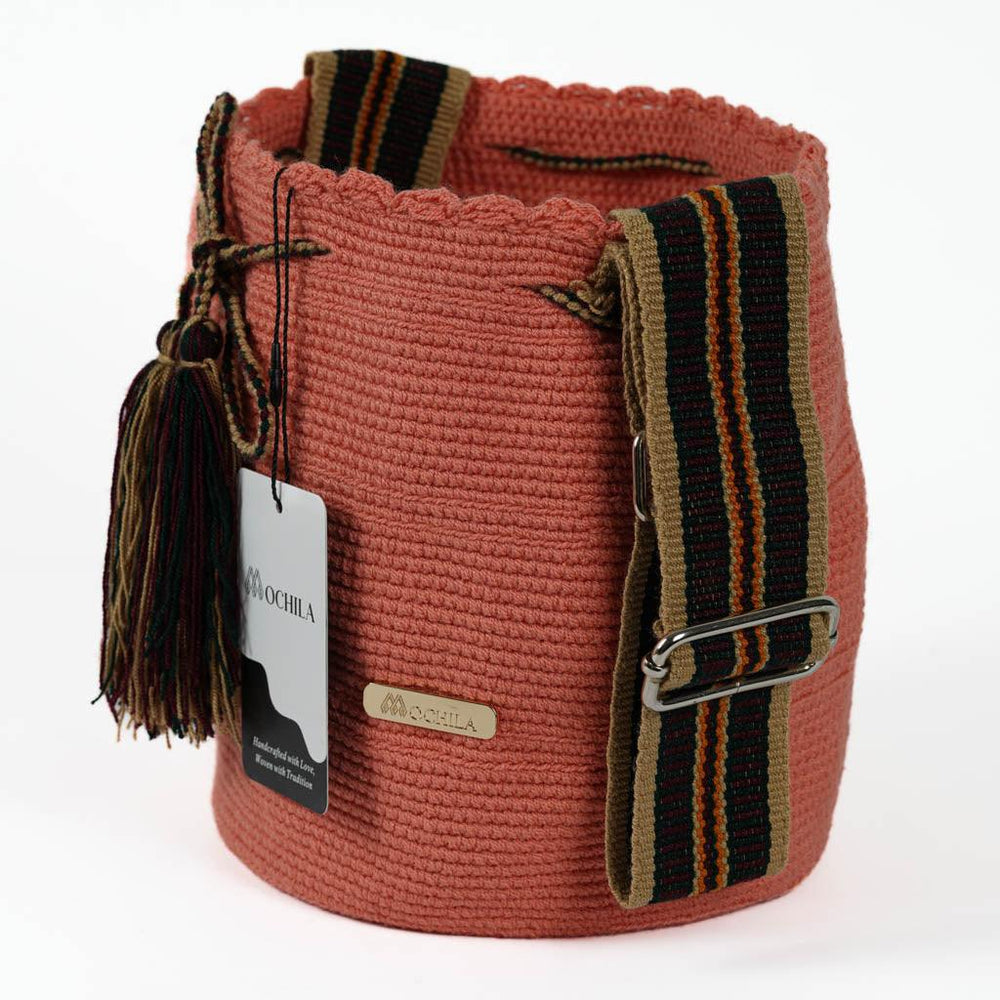 Medium Crossbody Bag Strap Adjustable Light Guava