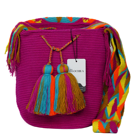 Colorful Wayuu bag patterns