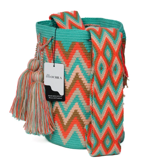 Colorful Wayuu bag patterns