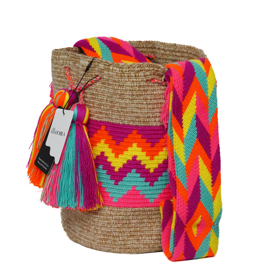 Colorful Wayuu bag patterns