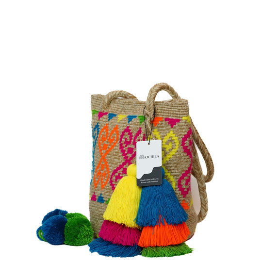 Colorful Wayuu bag patterns