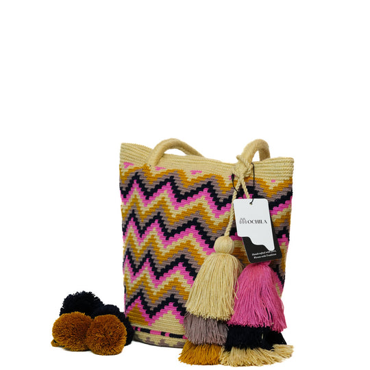 Colorful Wayuu bag patterns