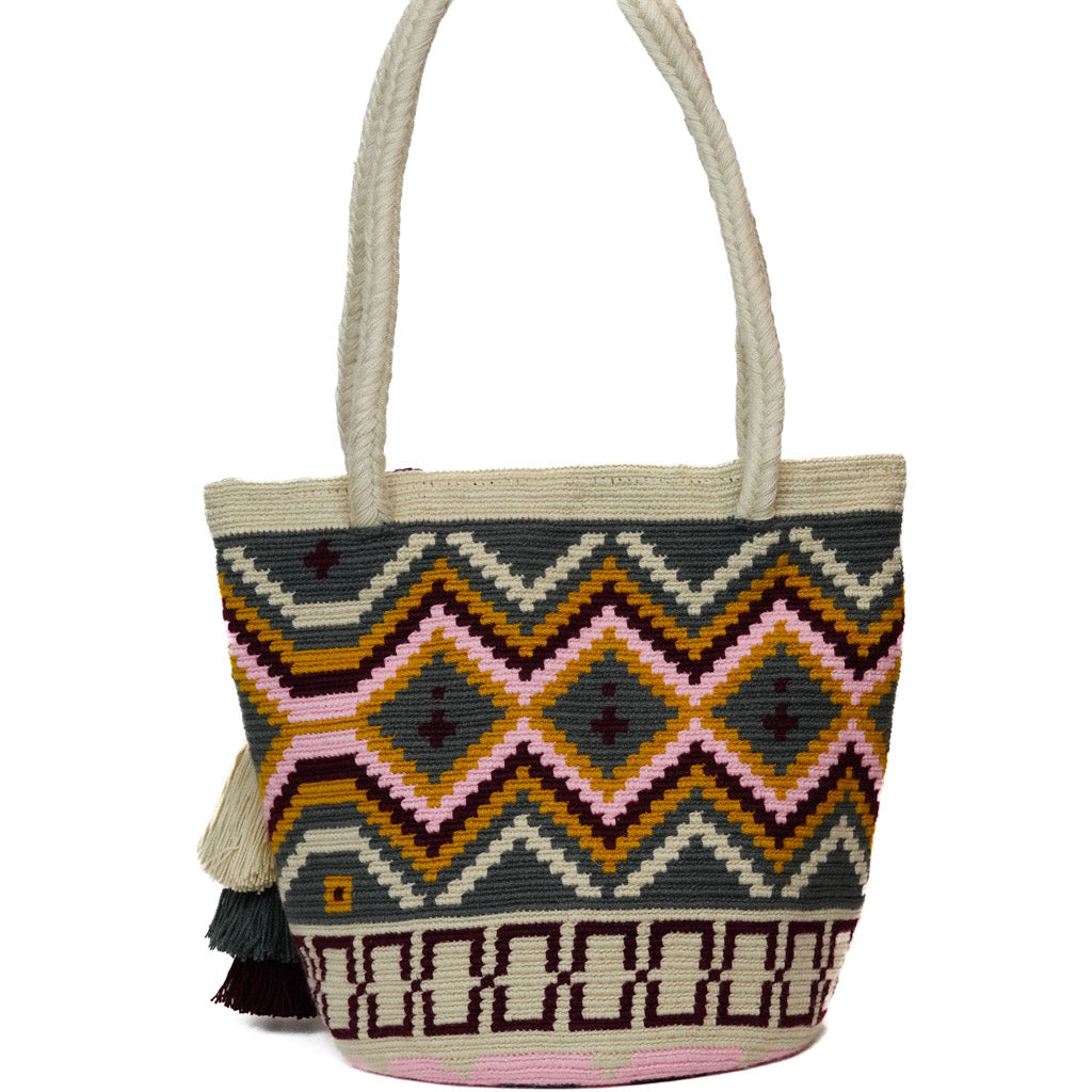 Large Tote Bag Boho Burst