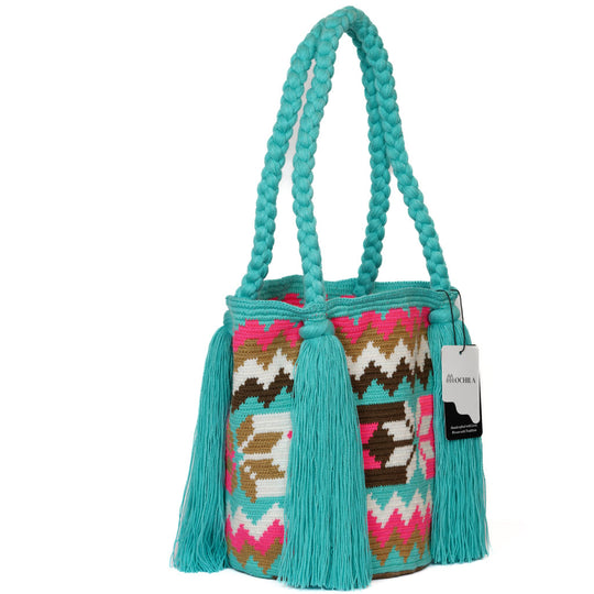 Colorful Wayuu bag patterns