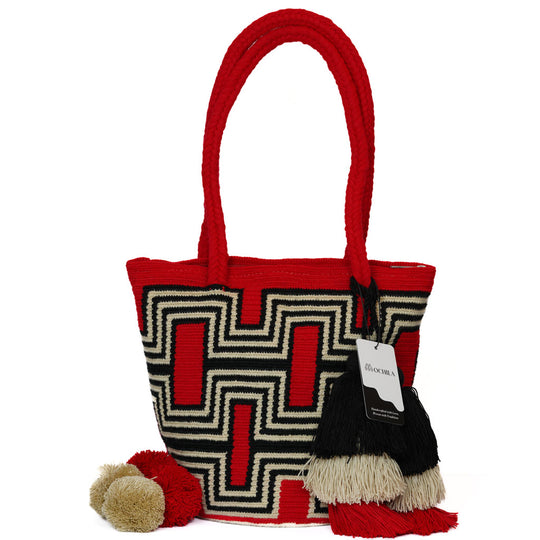 Colorful Wayuu bag patterns