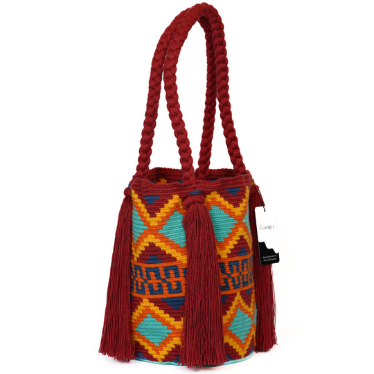 Colorful Wayuu bag patterns