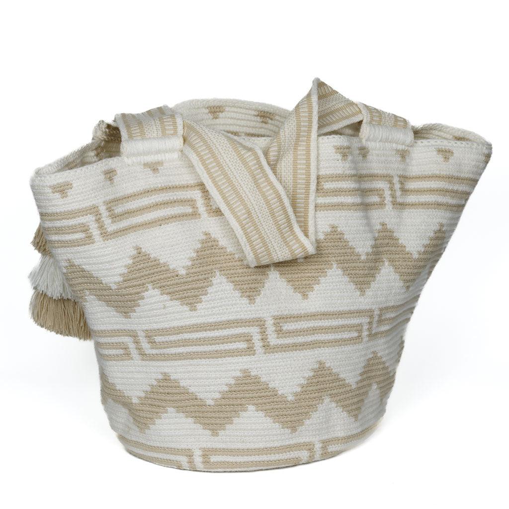 Shoulder Beach Bag Sea Glass Charm