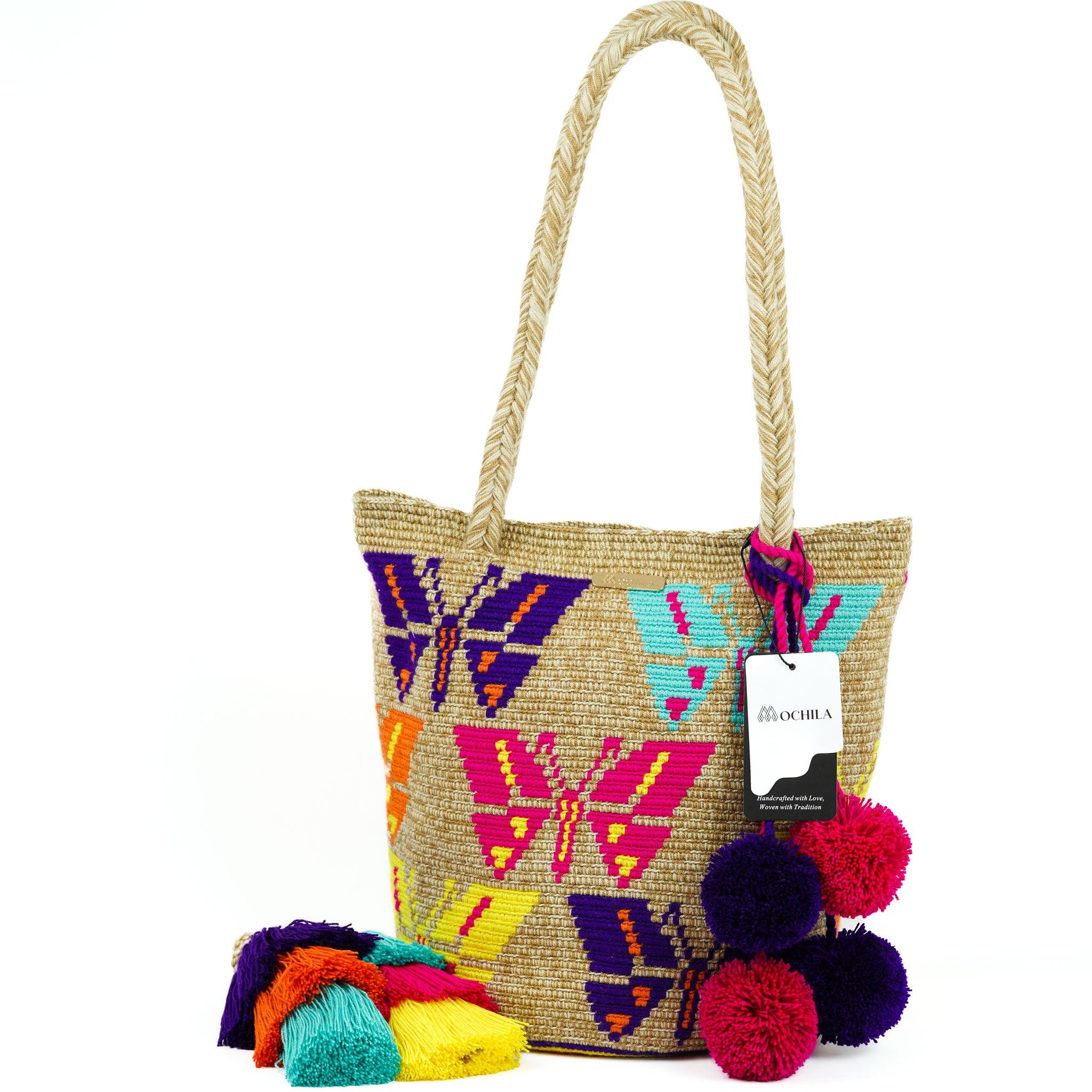 Large Tote Bag Butterflies - Mochila