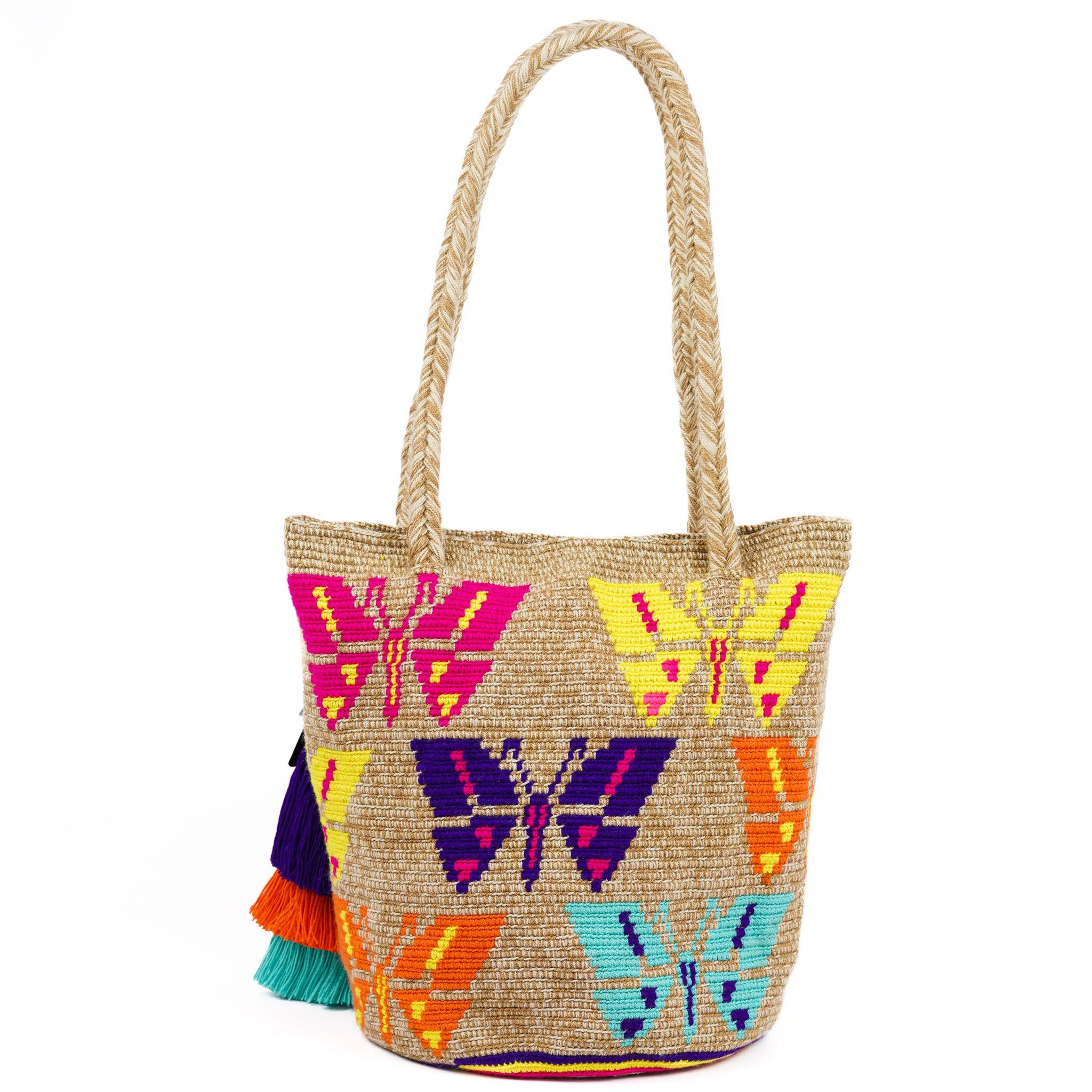 Large Tote Bag Butterflies - Mochila