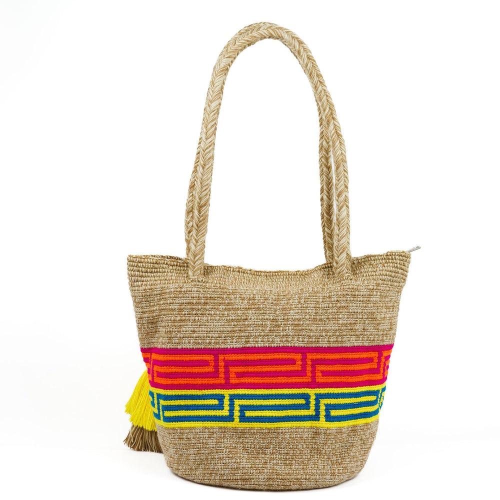 Large Tote Bag Beige - Mochila