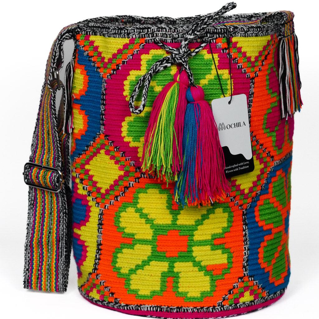 Große Umhängetasche mit verstellbarem Riemen, Kaleidoscope Carry