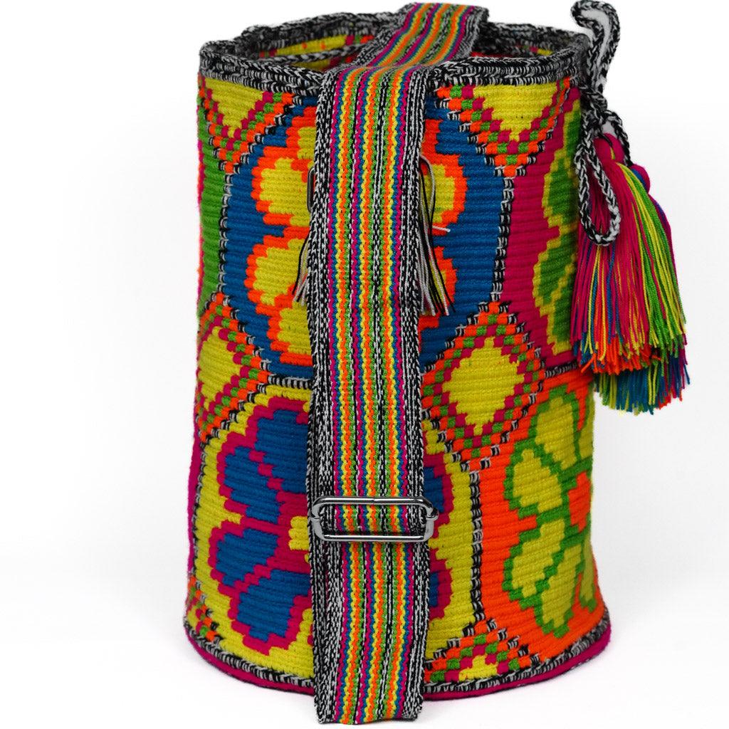 Große Umhängetasche mit verstellbarem Riemen, Kaleidoscope Carry