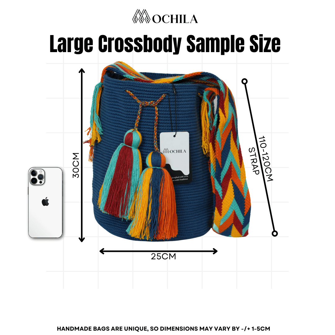 Large Crossbody Bag Dark Blue